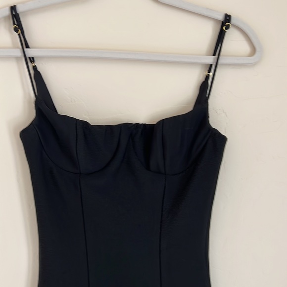 Misha Collection Bodycon Black Midi Dress - Picture 3 of 6